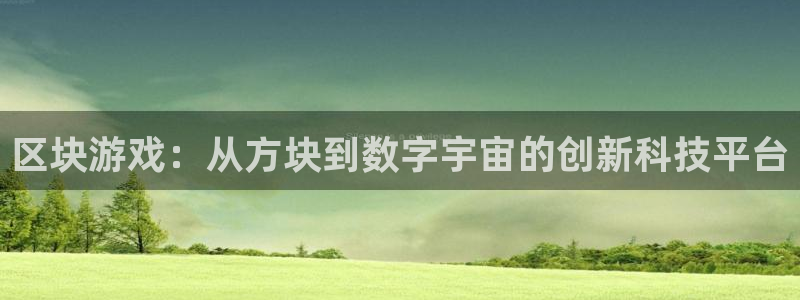 江苏im电竞智得新材料：区块游戏：从方块到数字宇宙的创新科技平台