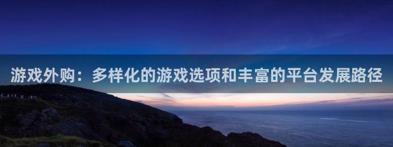 im电竞官网注册地址查询官网：游戏外购：多样化的游戏选项和丰富的平台发展路径