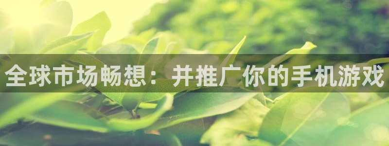 im电竞工坊：全球市场畅想：并推广你的手机游戏